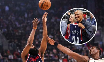 Harden drops 50 in front of President Obama