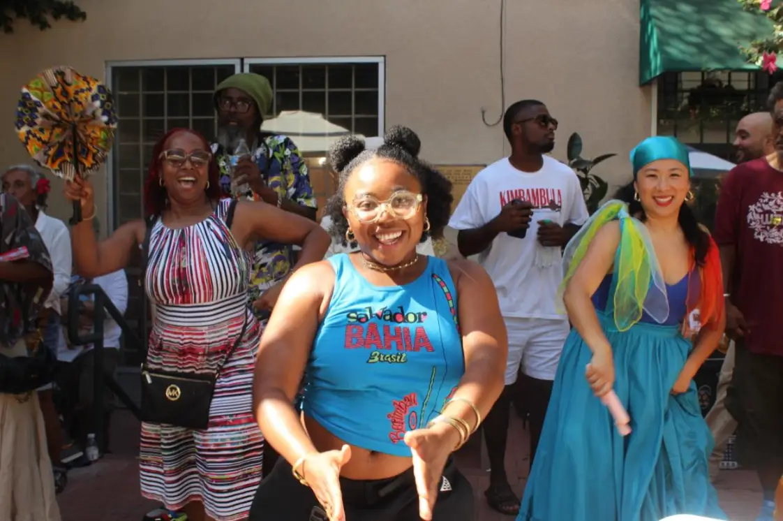 Participants dancing a long at the Afro Mujeres Fest la (Photo Credit: Marion Apio)