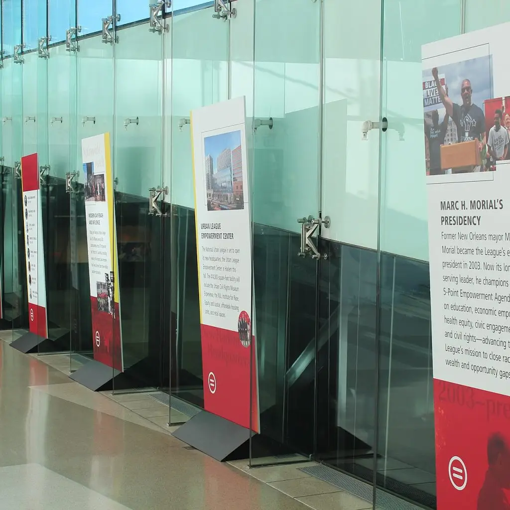 History of The National Urban League posterboards at the 2025 National Urban League Conference
